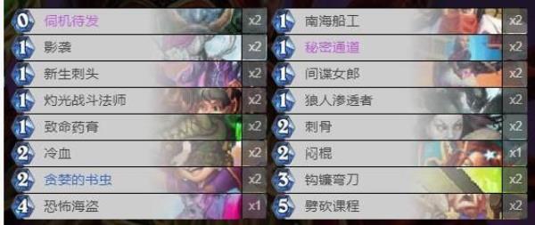炉石传说通灵学院快攻刀贼卡组推荐 通灵学院快攻刀贼卡组攻略[多图]图片2